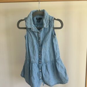 Baby Gap, size 2T, sleeveless jean dress.